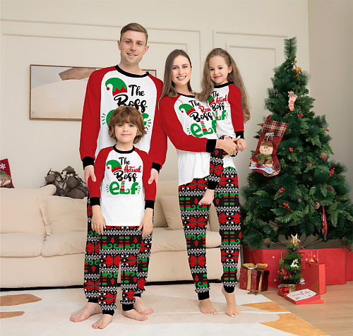 Christmas Costume Pattern Parent-Child Pajamas Suit ZY-22-031