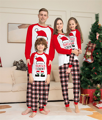 Christmas Cartoon Printing Parent-Child Pajamas Suit ZY-22-053