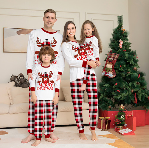 Family Christmas Parent-child Home Wear Pajamas Suits ZY-22-037