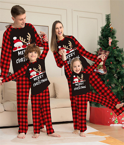 Family Christmas Pjs Elk Deer  Parent-child Clothing Sets ZY-22-065