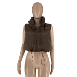 XS Winter Warm Cotton Padded Puffer Vest Parkas Jacket GLS-10118