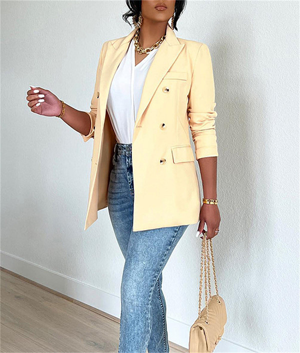 Professional Office Lady Solid Color Blazer Jacket BGN-0007