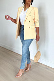 Professional Office Lady Solid Color Blazer Jacket BGN-0007