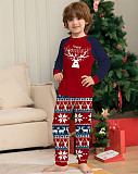 Christmas Pattern Cartoon Elk Print Two Piece Pajamas Suit ZY-22-055