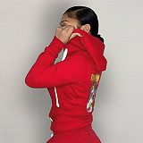 Solid Color Zipper Up Long Sleeve Hooded Coats DN-8555T9