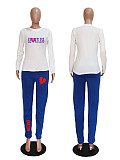 5XL Plus Size Long Sleeve T Shirt Leggings Outfits DN-8765H3LH