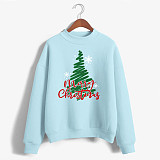 Printed Christmas Tree Long Sleeve Pullover Sweatshirts CT-2329