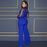 Elegant See-through Lace Sequin Patchwork Jumpsuits BY-6053