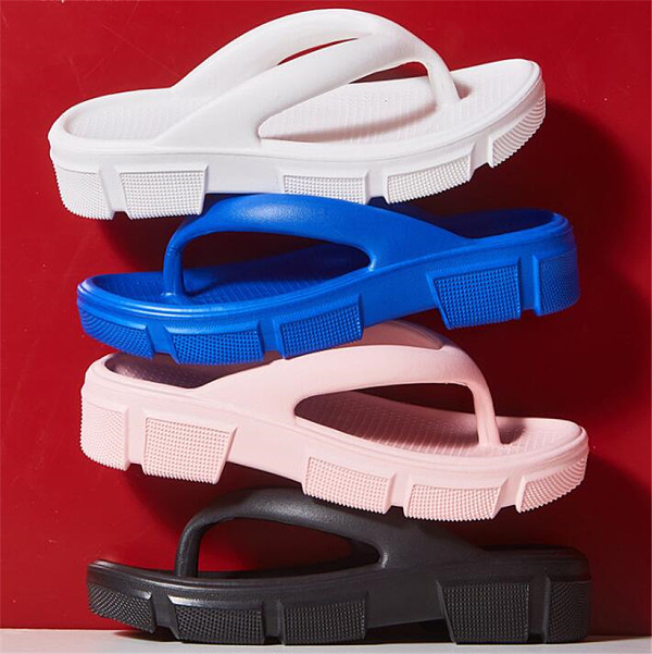 Summer Fashion Flip Flops for Women Soft Eva Thick Platform Outdoor Slippers Woman Sandals Clip Toe Non-slip Bathroom Slides