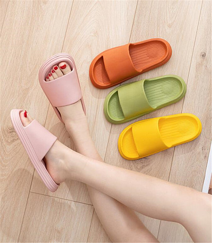 Women's Slippers Indoor Platform Slides Shoes 2023 Summer Flip-flops Bathroom Home Sandals Men Non-slip Soft Sole EVA Slipper