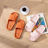 2023 Summer Soft Comfortable EVA Non-slip Flip Flops Bath Slippers Couple Family Flat Shoes Hotel Sandals Women Indoor Home Slippers