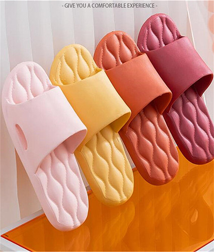 Women Soft Sole Indoor Home Slippers Summer Comfortable Non-slip Flip Flops Bath Slippers Couple Floor Flat Shoes Hotel Sandals