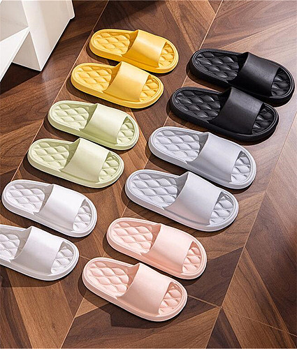 2023 Summer Non-slip Flip Flops Sandals Women Men Indoor Outdoor Bath Home Slippers Comfortable Soft Sole Floor Flat Shoes
