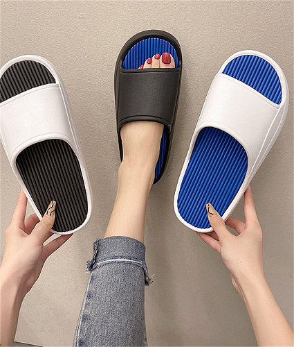New Thick Platform Outdoor Bathroom Home Slippers Women Fashion Soft Sole EVA Indoor Slides Woman Sandals Non-slip Flip Flops