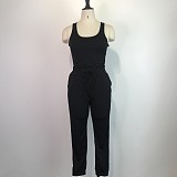Fitness Tank Tops Jogging Pants Two Piece Set WDS-210202