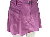 Streetwear High Waist Pleated Denim Shorts MOF-5608