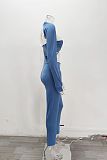 Sexy Single Shoulder Hollow Out One Piece Jumpsuits HX-1171