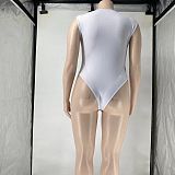 Plus Size Sleeveless Bodysuits Tassel Shorts Tracksuit WA-775332