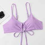 Sexy Solid Color Push Up Swimsuit Bikini Sets TL2330