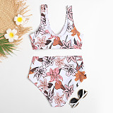 Swimwear Floral Print Sexy Two Piece Bikini Sets F15