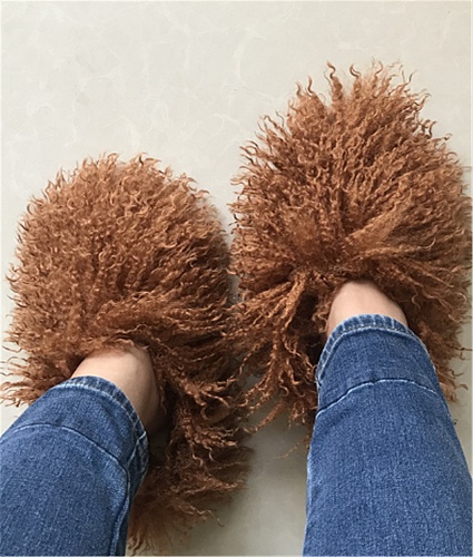 Fluffy Cotton Shoes Indoor Plush Warm Home Slippers RS-0999