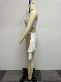 Sexy Mesh Patchwork Strapless Transparent 3 Pieces Sets NY-2803