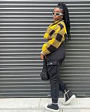 Trendy Women Plush Plaid Jacket MEM-88515