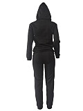 Plus Size 5XL Women Print Hoodies And Leisure Pants 2pcs Set DN-N8999R24
