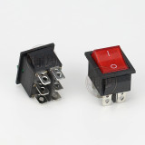 KCD4 boat switch boat shaped warped plate power button 4 feet with lights 10A 250V 31x25mm 