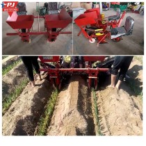 Car mounted scallion transplanter Onion seedling planting equipment in agricultural greenhouse Scallion planting machine in Zhan