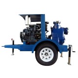 Diesel engine centrifugal Auto-priming irrigation water pump in farm