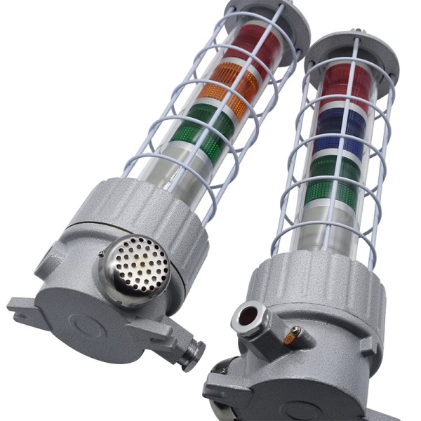 customized BBJ120dB Decibel Explosion proof three color audible and visual alarm 220V24 Fire yellow green red warning light