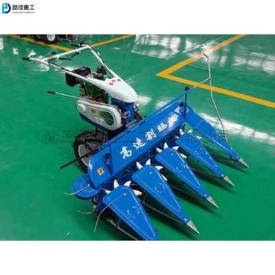 Small corn and rice harvester Portable windrower for agricultural paddy field Chain wheel wheat straw crop dumper