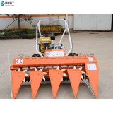 Small corn and rice harvester Portable windrower for agricultural paddy field Chain wheel wheat straw crop dumper