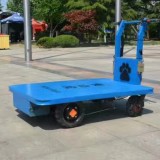 direct deal Electric Hand push flat car Small scale transportation of Parthenocissus Liftable Flat car with handrail