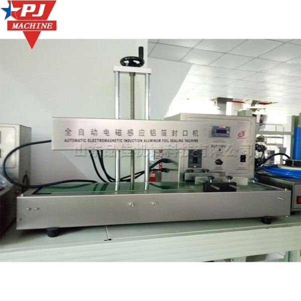 Automatic electromagnetic induction aluminum foil plastic bottle sealing machine Pharmaceutical food heat shrinkable film stainl