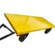 Small logistics platform semi-trailer Heavy cargo transport tractor Flat mining port handling flat truck