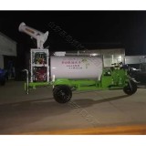 Electric multifunctional dust suppression sprinkler Mobile water mist dust suppression vehicle Dusting gun truck at landscaping