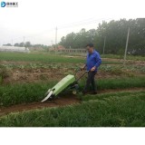 Electric leek harvester Hand held small leek stubble harvester Greenhouse single row leek cutting machine