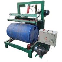 Waste oil drum rolling shear Can body sheet iron roller shaft flattening machine Drum cap cutter Three in one oil drum equipment