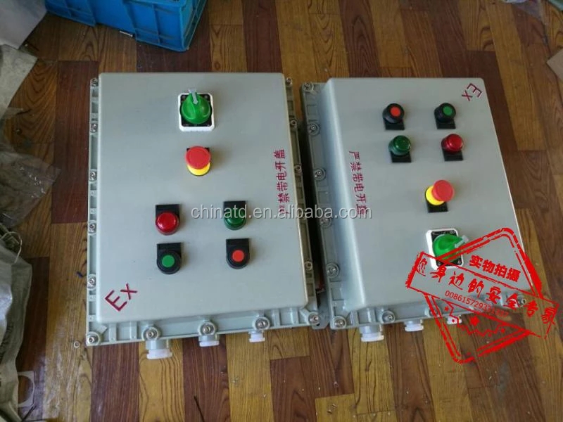 Explosion control panel box enclosure distribution power control box