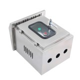 Stainless steel double door fan control box Phase loss protector for rain proof water pump motor Liquid level float switch start