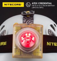 NITECORE EH1 260 lumens IP68 ATEX explosion proof led cordless mining headlamp