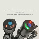 Portable super searchlight Explosion-proof portable searchlight 12W Electricity Display LED Yellow and white light