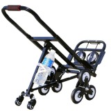 Techtongda Foldable Folding Stair Climbing Hand Truck Luggage Cart Backup Wheels with turning wheel