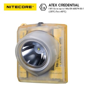 NITECORE EH1 260 lumens IP68 ATEX explosion proof led cordless mining headlamp
