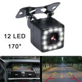 170 Degree Car Rear View Camera 4 LED Night Vision Reversing Auto Parking Monitor CCD Waterproof HD Video Car Rear View Camera