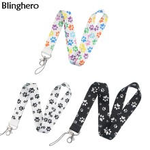 Blinghero Cartoon Dog Paw Print Lanyard for keys Camera Whistle Cool ID Badge Holder Mobile Neck Straps Hang Rope Gift BH0588