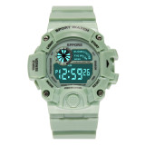 Men Electronic Watch 30M Waterproof Digital Sport Watch Display Date Calendar Week Alarm LED Wristwatch Plastic Strap Relogio