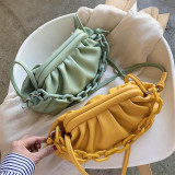 2022 Retro Women Dumplings Messenger Bag Designer Chain New Fashion Cloud Female Crossbody Shoulder Bag Tide Handbag Clutch Bag